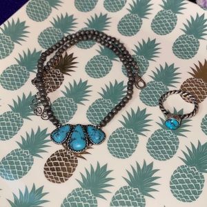 Turquoise Choker & Ring!